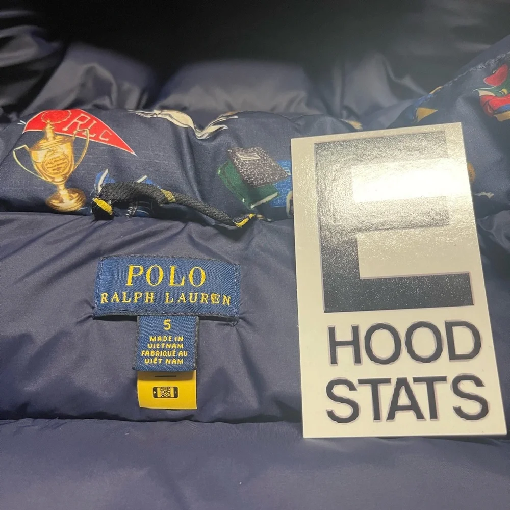 Polo Ralph Lauren Academy Print Boys Size 5 Puffer Jacket